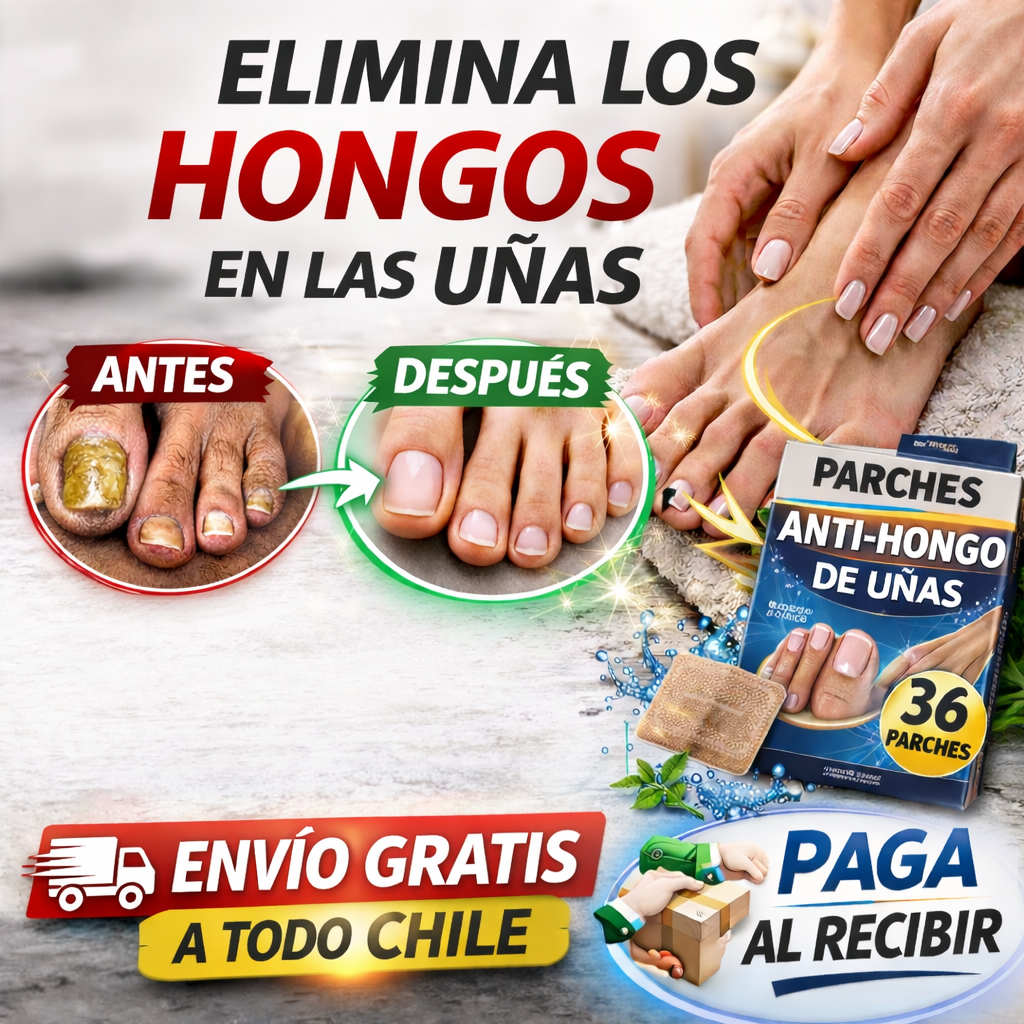 PARCHES ANTI HONGO DE UÑAS - VUELVE A MIRAR TUS PIES CON COMODIDAD