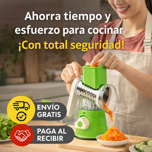 Picadora Manual Multi 3 Cuchillas - 💥Estas cansad@ de pasar mucho tiempo cocinando