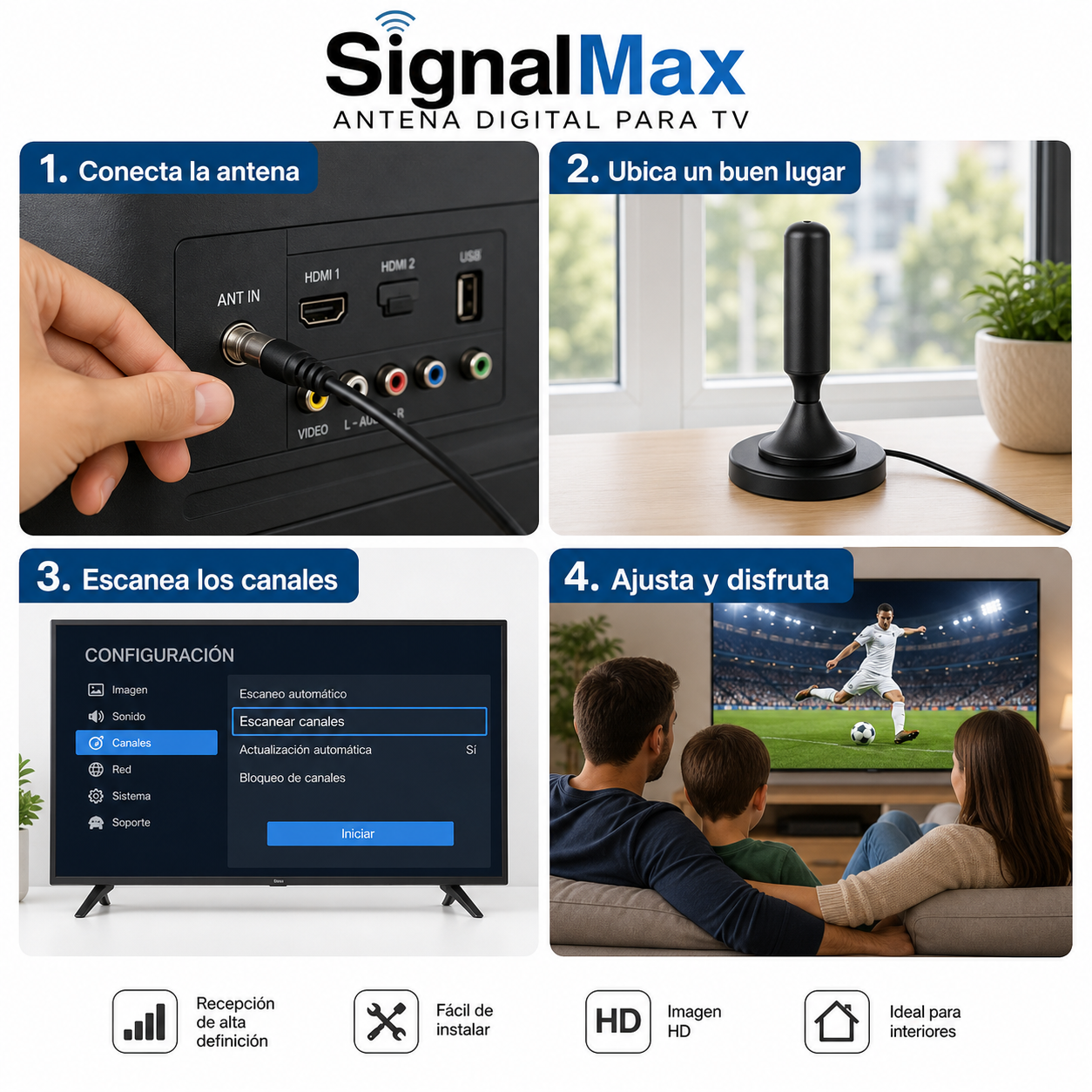 SignalMax - Captura todos los canales digitales