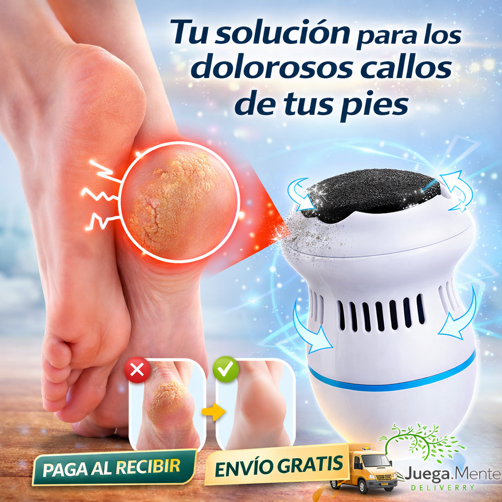 Removedor Eléctrico Para Callos Recargable - Pies suaves desde el primer uso