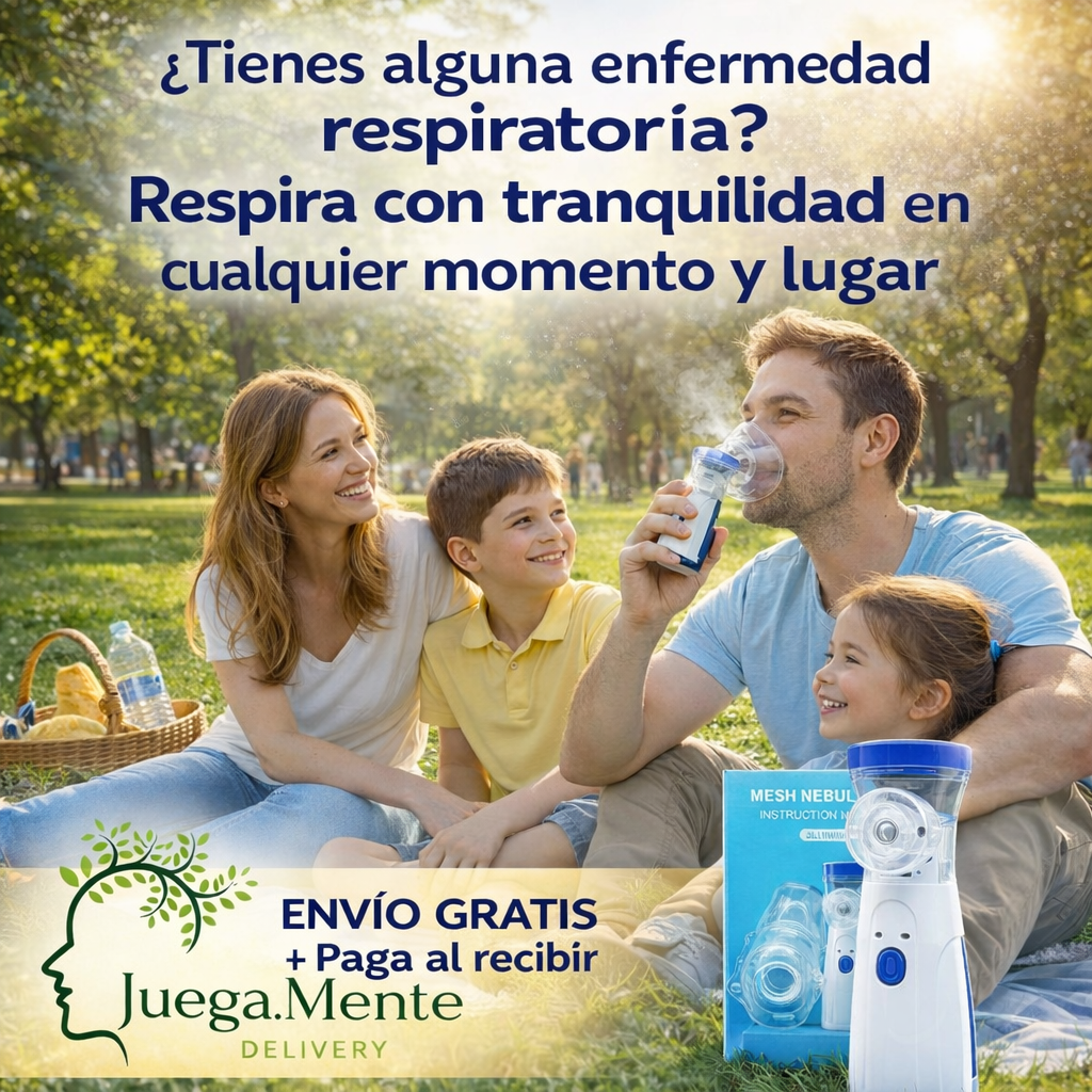 No importa donde estés con Nebulizador portátil puedes salir sin problemas con tus seres queridos