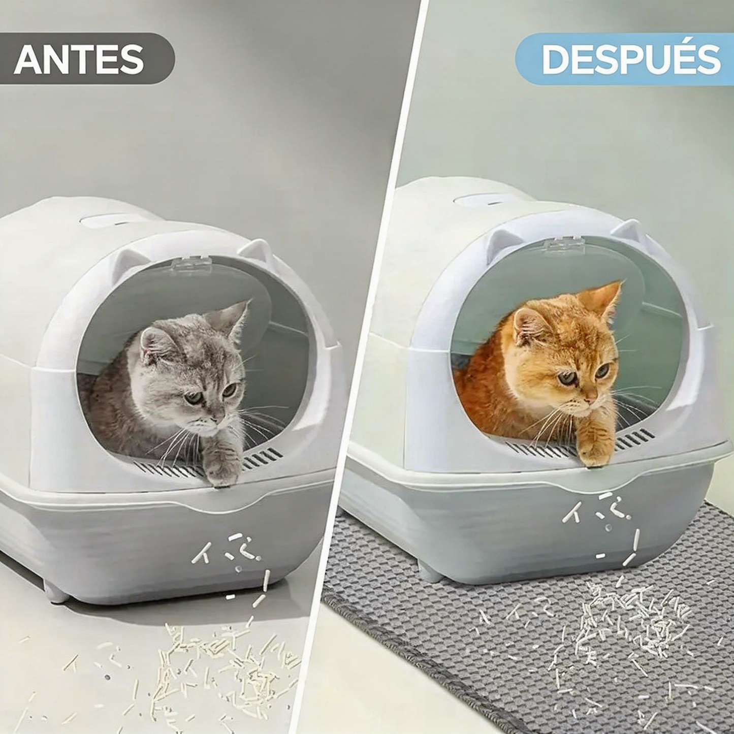 ¡Compra hoy! Ahorra arena y tiempo de limpieza todos los días.