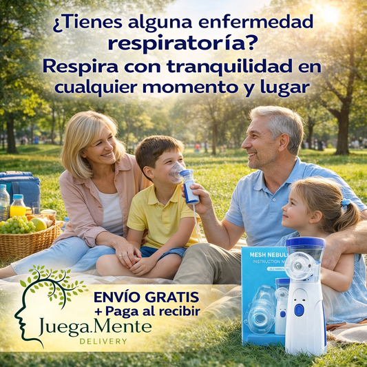 No importa donde estés con Nebulizador portátil puedes salir sin problemas con tus seres queridos